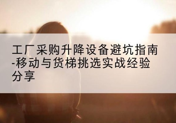 康县移动式升降机怎么选-工厂采购升降设备避坑指南-移动与货梯挑选实战经验分享